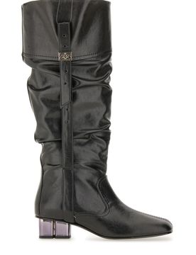 Feminine Buckle High Tall Boots