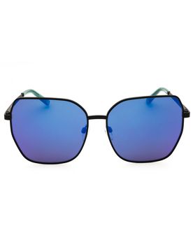 Sleek Rectangular Metal Sunglasses for Women
