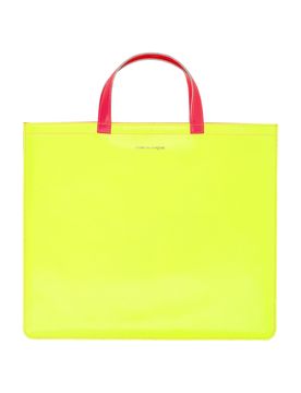 Leather Super Fluo Tote Bag