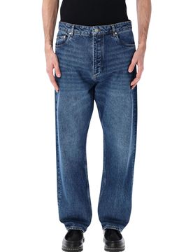 Mid-Rise Straight-Leg Jeans for Men