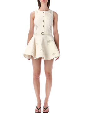 Romantic Mini Dress with Elegant Accents