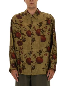 UMA WANG Pomegranate-print Shirt