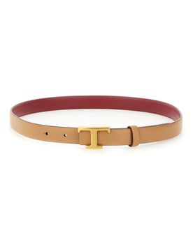 TOD'S T Timeless Reversible Belt in Leather