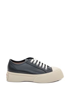 Stylish Paintblock Leather Sneakers