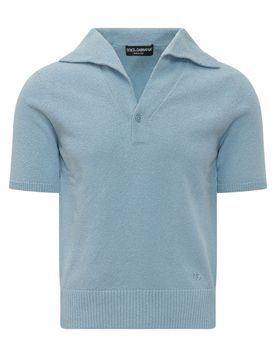 Polished Polo with Neck Detail - Size 6