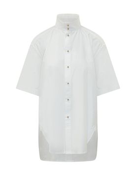 Elegant Roberta Shirt with Neck Detail