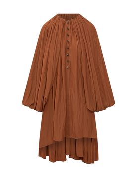 Elegant Puffed Mini Suit with Tailored Buttons