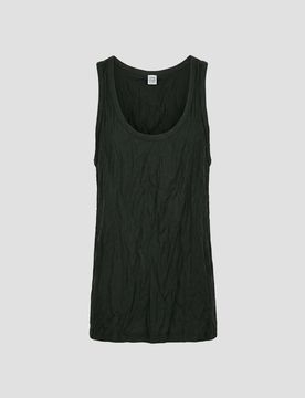 Toteme Wrinkled Cotton Tank Top