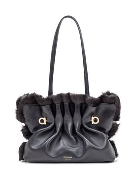Soft Leather Tote Bag - Mini Size