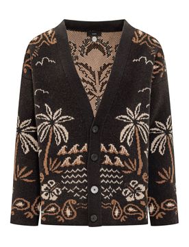 Tropical Motif Cardigan for FW25