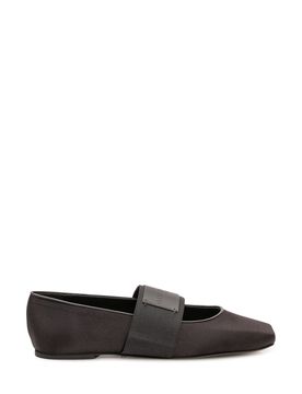 Ballet-Inspired Sandals with Square Toe and Strap
