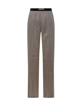 Painted Trousers with Pattern Detail