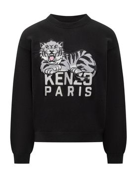 Mini Tiger Graphic Knit Sweater