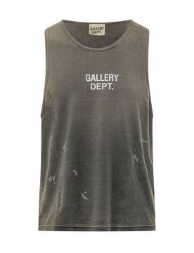 Stylish Tank Top with Logo Print
