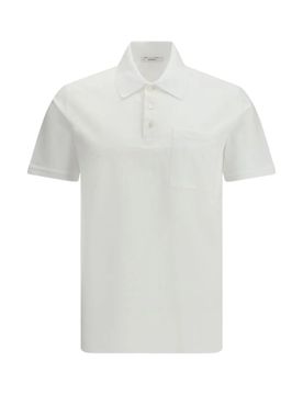 Polo in Cotton and Silk with Paris Jacquard