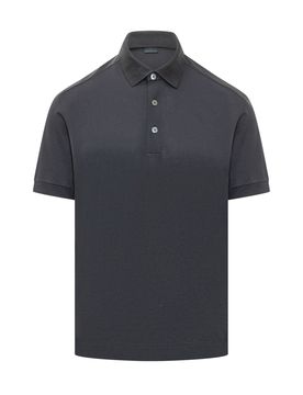 Zegna Polo with Buttoned Sleeves