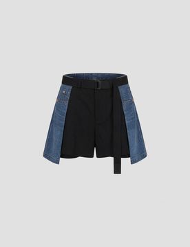 Sacai Wool Mini Shorts