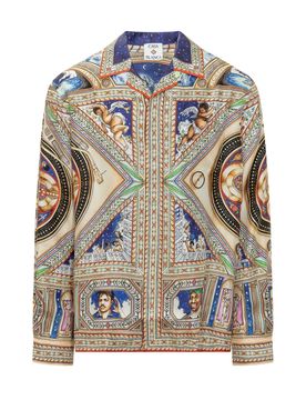 Long Sleeve Cuban Neck Mini Shirt