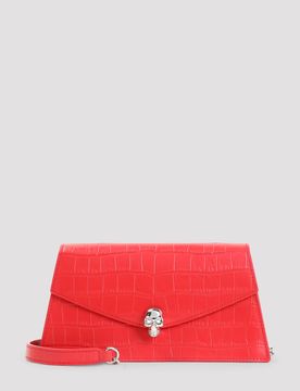 Skull Mini Handbag with Calf Leather Finish