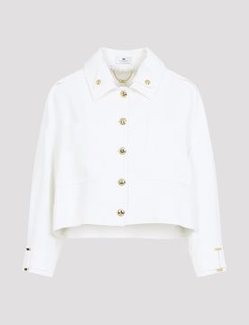 Cropped Viscose Jacket