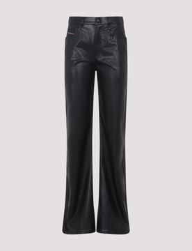 P-LAIN, Woman's Five Pocket Pants in Coated Fabric