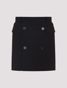 Balenciaga Button-Front Skirt