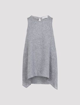 Peserico Linen Asymmetric Top