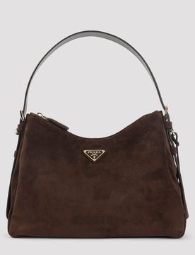 Mini Suede Shoulder Bag - 32cm x 19cm x 11cm