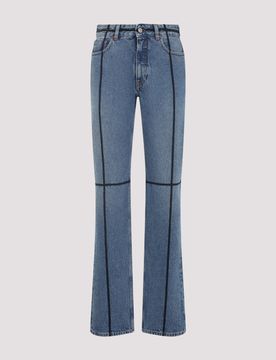 Contrast-stitch Jeans