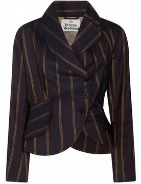 Elegant Striped Lightweight Jacket