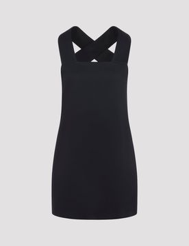 Cross-over Backless Mini Dress