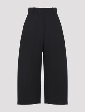Buttoned High-waisted Trousers