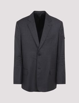 Single-breasted Pinstripe Blazer