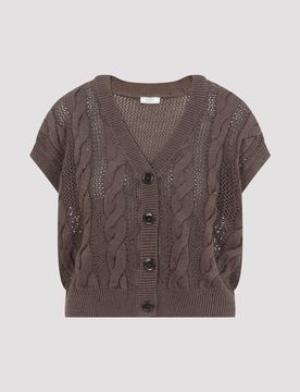 Peserico V-neck Buttoned Vest