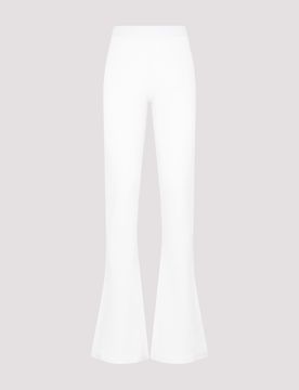 Flared Cashmere Knitted Trousers