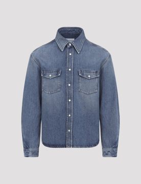 Couture Seam Shirt in Shadow Washed Denim
