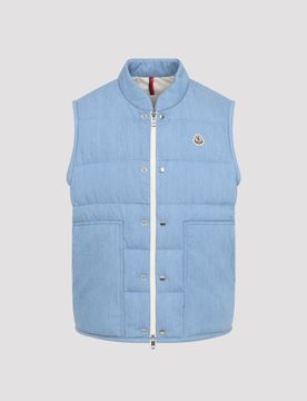 MONCLER Heceta Denim Down Vest