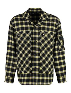 Button-down Checked Shirt Jacket