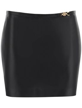 VERSACE Leather Mini Skirt