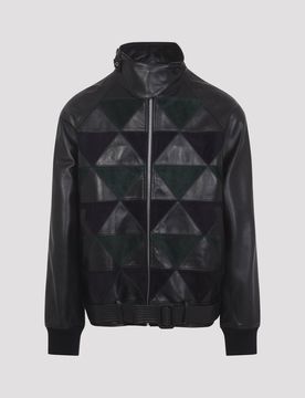 Lanvin Intarsia Bomber Jacket
