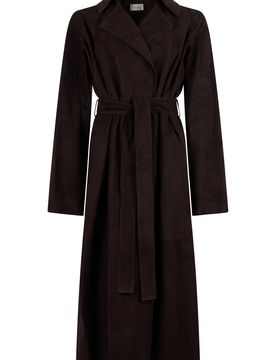 The Row Solana Suede Trench Coat
