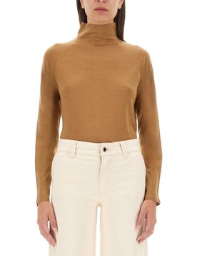 Cashmere Sweater with High Neck