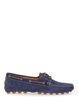 TOD'S Boat Gommino Bubble Loafers in Suede