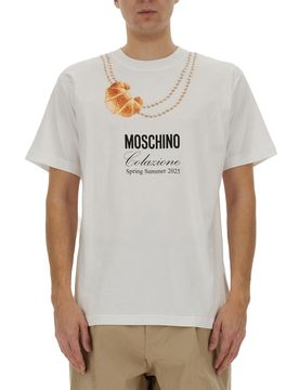 Breakfast T-Shirt with Necklace for Men