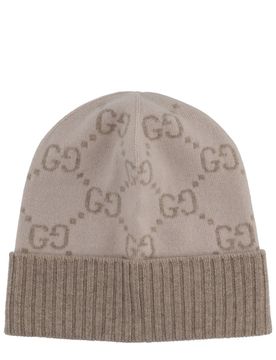 Cashmere Jacquard GG Hat for Women