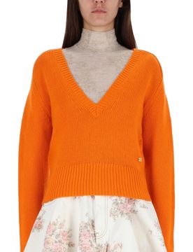 GANNI Cashmere V-Neck Sweater