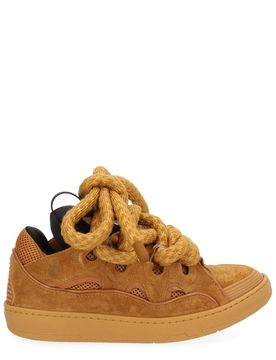 Curb Sneakers in Leather with Snake Laces