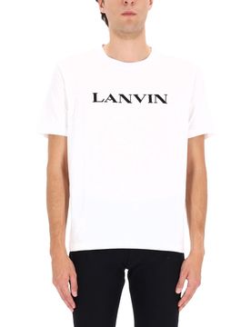 LANVIN Embroidered Cotton T-shirt