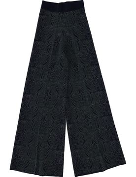 Floral Wide-leg Trousers