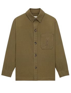 Cotton Gabardine and Linen Overshirt for Women - FW25